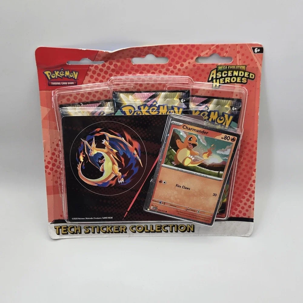 Pokemon TCG Ascended Heroes Tech Sticker Collection (Charmander) NEW Sealed